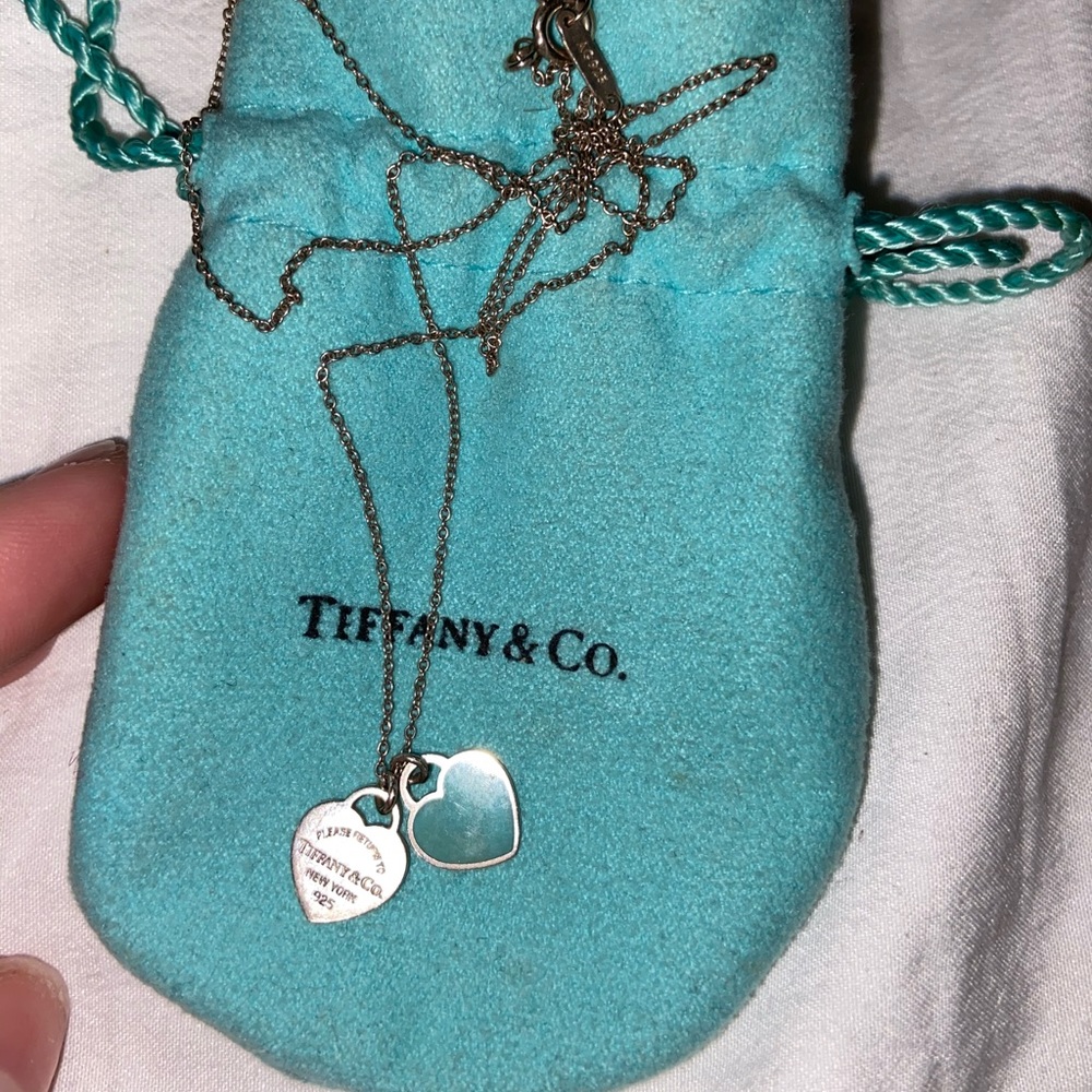 Tiffany’s Double Mini Heart Necklace